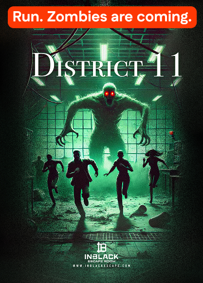 escape room game - DISTRICT 11 (14A)